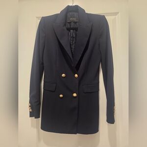 Zara Navy Blazer with Gold Buttons